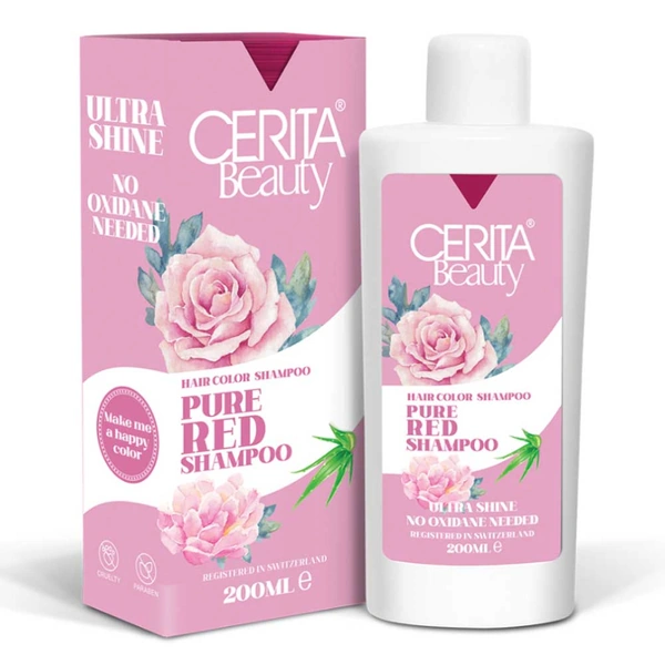 0086491_-pure-red-200ml شامپو رنگساژ مو سریتا مدل Pure Red حجم 200 میلی لیتر - Image 1