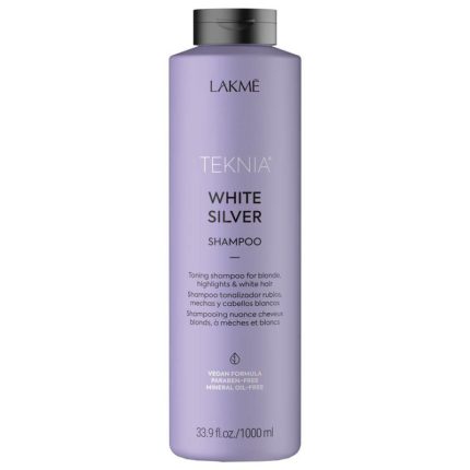 شامپو ضد زردی مو لاکمه Lakme سری Teknia مدل Silver White حجم 1000 میل