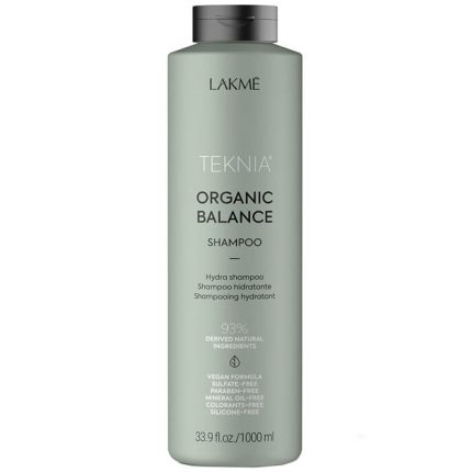 شامپو بدون سولفات لاکمه سری Teknia مدل Organic Balance حجم 1000 میل