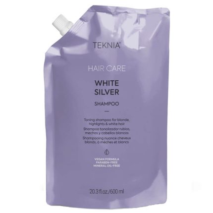 شامپو ضد زردی مو لاکمه Lakme سری Teknia مدل Silver White حجم 600 میل