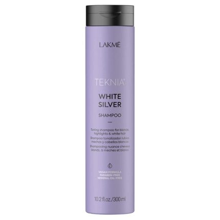 شامپو ضد زردی مو لاکمه Lakme سری Teknia مدل Silver White حجم 300 میل