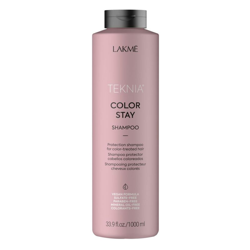 color-stay-shampoo1000ml-800x800 شامپو بدون سولفات موهای رنگ شده لاکمه سری Teknia مدل Color Stay حجم 1000 میل