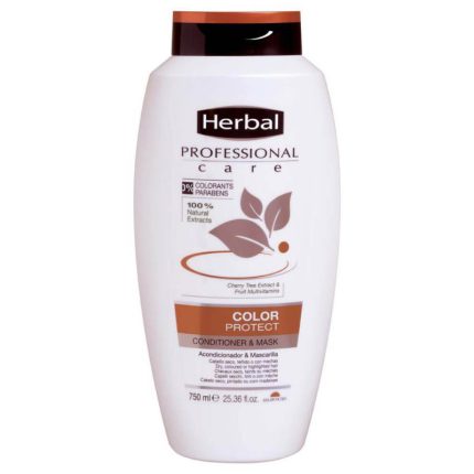 ماسک مو و نرم کننده موهای رنگ شده هربال مدل Color Protect حجم 750 میل