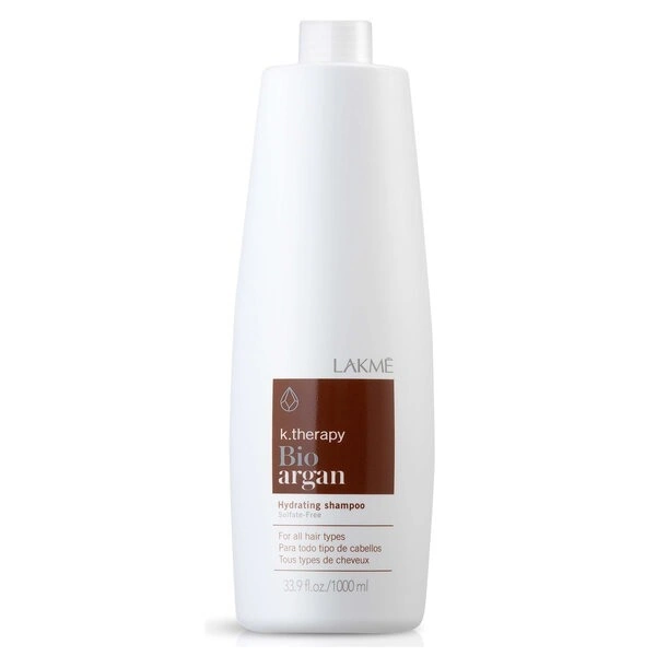 lakme-k.therapy-bio-argan-hydrating-shampoo-1000-ml لاکمه شامپو بدون سولفات بیو آرگان bio Argan حجم 1000 میل - Image 1