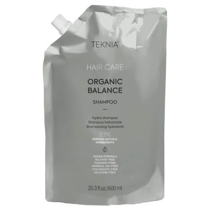 شامپو بدون سولفات لاکمه سری Teknia مدل Organic Balance حجم 600 میل