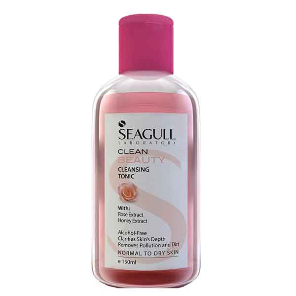 seagull-cleansing-tonic-150ml تونیک پاک کننده صورت سی گل مدل رز حجم 150 میل - Image 1