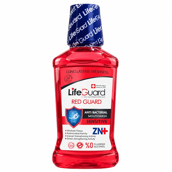 دهان شویه لایف گارد مدل Red Guard Sensitive