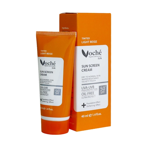 وچه کرم ضد آفتاب بژ روشن پوست خشک و معمولی spf50