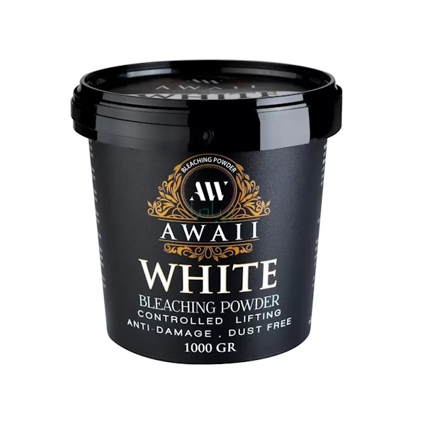 پودر-دکلره-سفید-آوایی-1-کیلو-گرم پودر دکلره سفید آوایی بدون غبار Awaii White وزن 1000 گرم