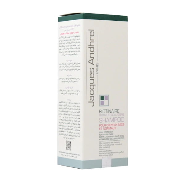 Jacques-Andhrel-Paris-Biotin-And-Collagen-Shampoo-200-ml شامپو حاوی بیوتین و کلاژن ژاک آندرل 200mil