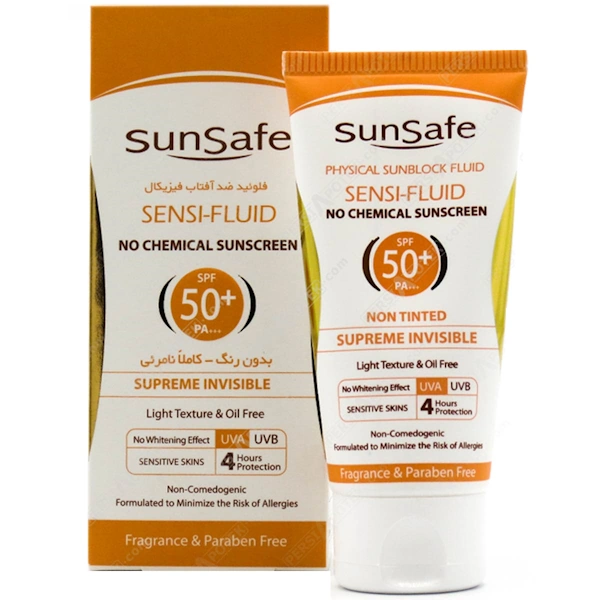 فروشگاه اینترنتی رژگونه فلوئید ضد آفتاب سان سیف فیزیکال spf50