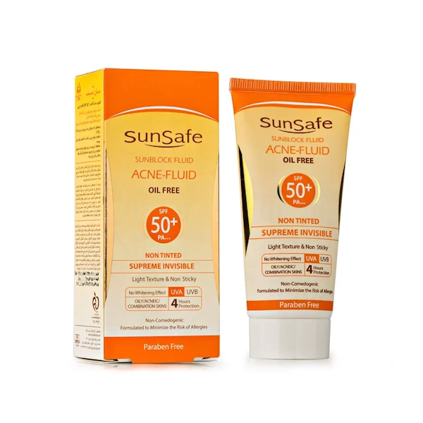 فروشگاه اینترنتی رژگونه فلوئید ضد آفتاب فاقد چربی سان سیف spf50