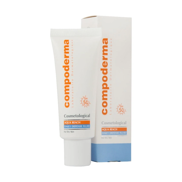 Compoderma-SPF50-Aqua-Reach-Sunscreen-Cream-For-Dry-Skin-40-1 کرم ضد آفتاب هیدراته کامپودرما spf50