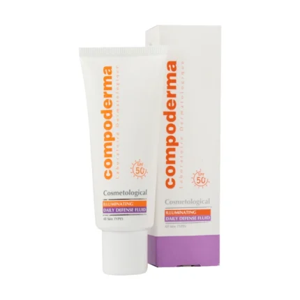کرم ضد آفتاب روشن کننده کامپودرما SPF50