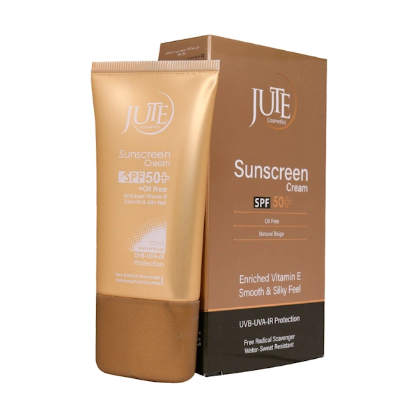 Jute-Spf50-Sunscreen-Cream-For-Oily-Skin-40-ml-natrual-1 کرم ضد آفتاب ژوت فاقد چربی بی رنگ SPF50