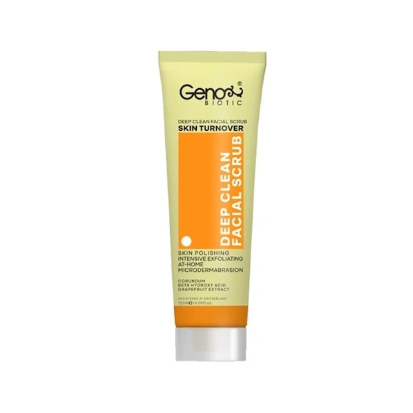 geno-biotic-deep-clean-facial-scrub-120ml-min اسکراب صورت قوی ژنوبایوتیک 120 میل