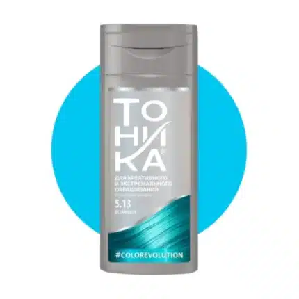 شامپو رنگ مو آبی اقیانوسی تونیکا OCEAN BLUE شماره 5/13