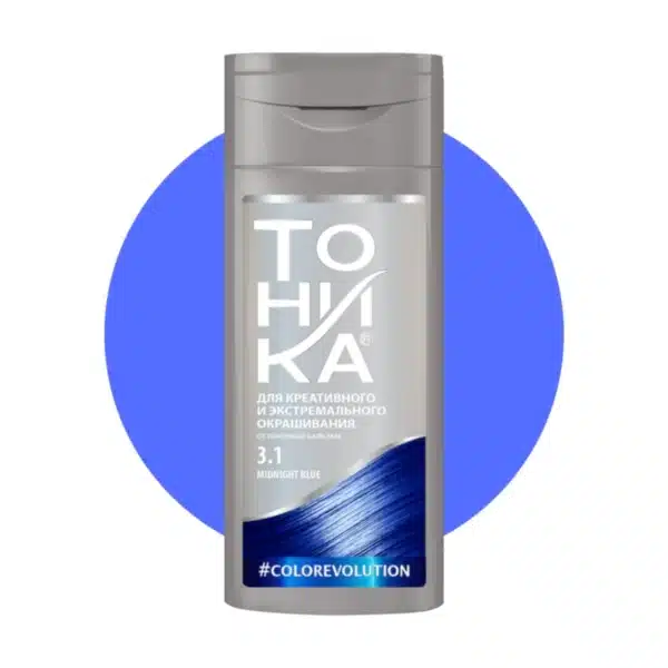 TONIKA-3.1 شامپو رنگ مو آبی تونیکا MIDNIGHT BLUE شماره 3/1