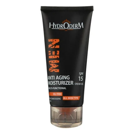 کرم ژل مرطوب کننده و ضد چروک آقایان هیدرودرم SPF 15
