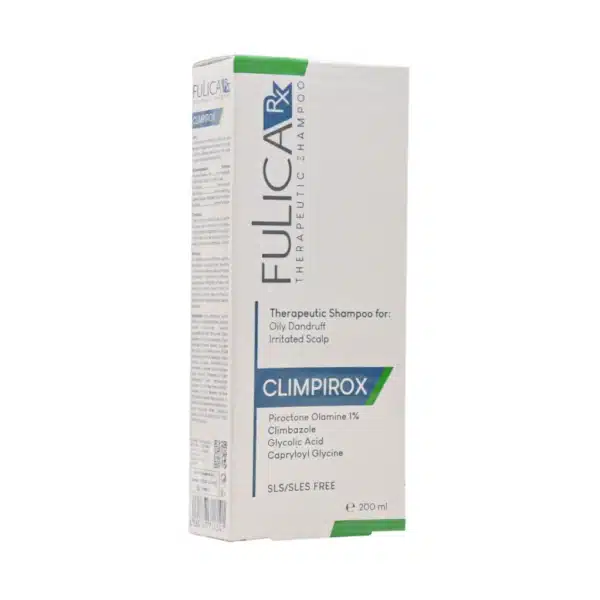 Fulica-RX-Climpirox-Oily-Dandruff-Lrritated-Scalp-Shampoo شامپو ضد شوره پوست سر چرب فولیکا آر ایکس 200 میلی لیتر