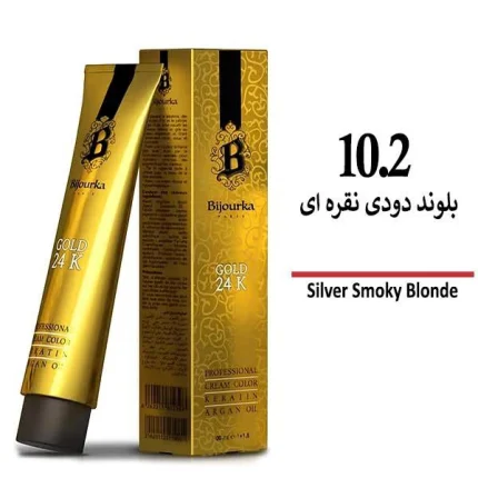 رنگ مو بیجورکا سری دودی بلوند دودی نقره ای 10/2