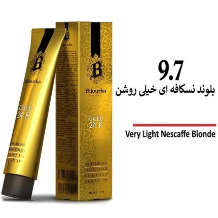 رنگ مو بیجورکا سری نسکافه ای بلوند نسکافه ای خیلی روشن 9/7