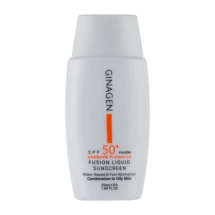 ضد آفتاب بی رنگ ژیناژن مناسب پوست چرب SPF 50