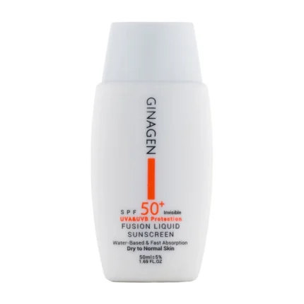 ضد آفتاب بی رنگ ژیناژن مناسب پوست خشک و نرمال SPF 50
