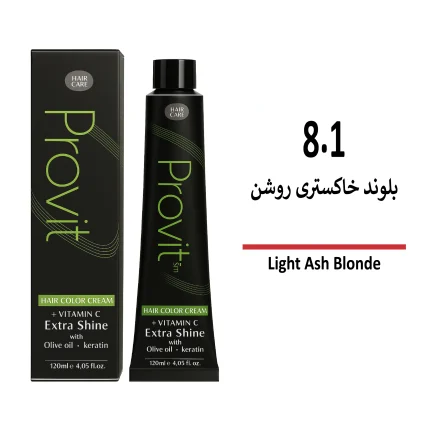 رنگ مو پرویت بلوند خاکستری روشن 8/1