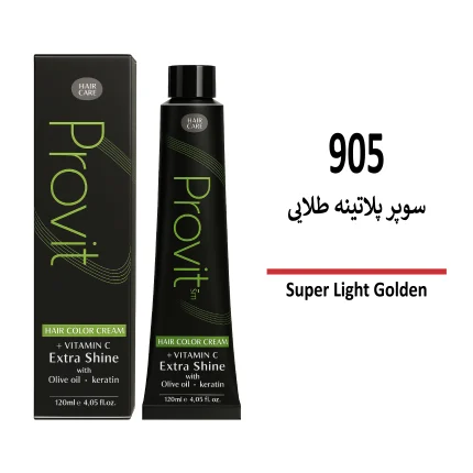 رنگ مو پرویت سوپر پلاتینه طلایی 905