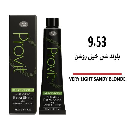 رنگ مو پرویت بلوند شنی خیلی روشن 9/53