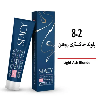 رنگ مو استیسی بلوند خاکستری روشن 8/2