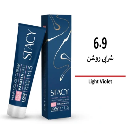 رنگ مو استیسی شرابی روشن 6/9