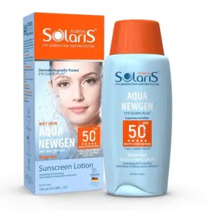 لوسیون آبی ضد آفتاب فاقد چربی بی رنگ SPF50 سولاریس آردن 