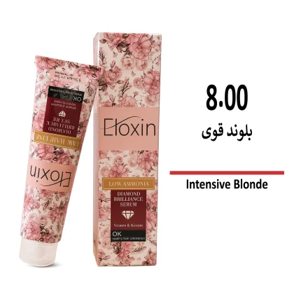 رنگ مو الوکسین 8/00 بلوند قوی حجم 120 میل