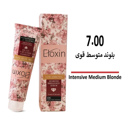 رنگ مو الوکسین 7/00 بلوند متوسط قوی حجم 120 میل