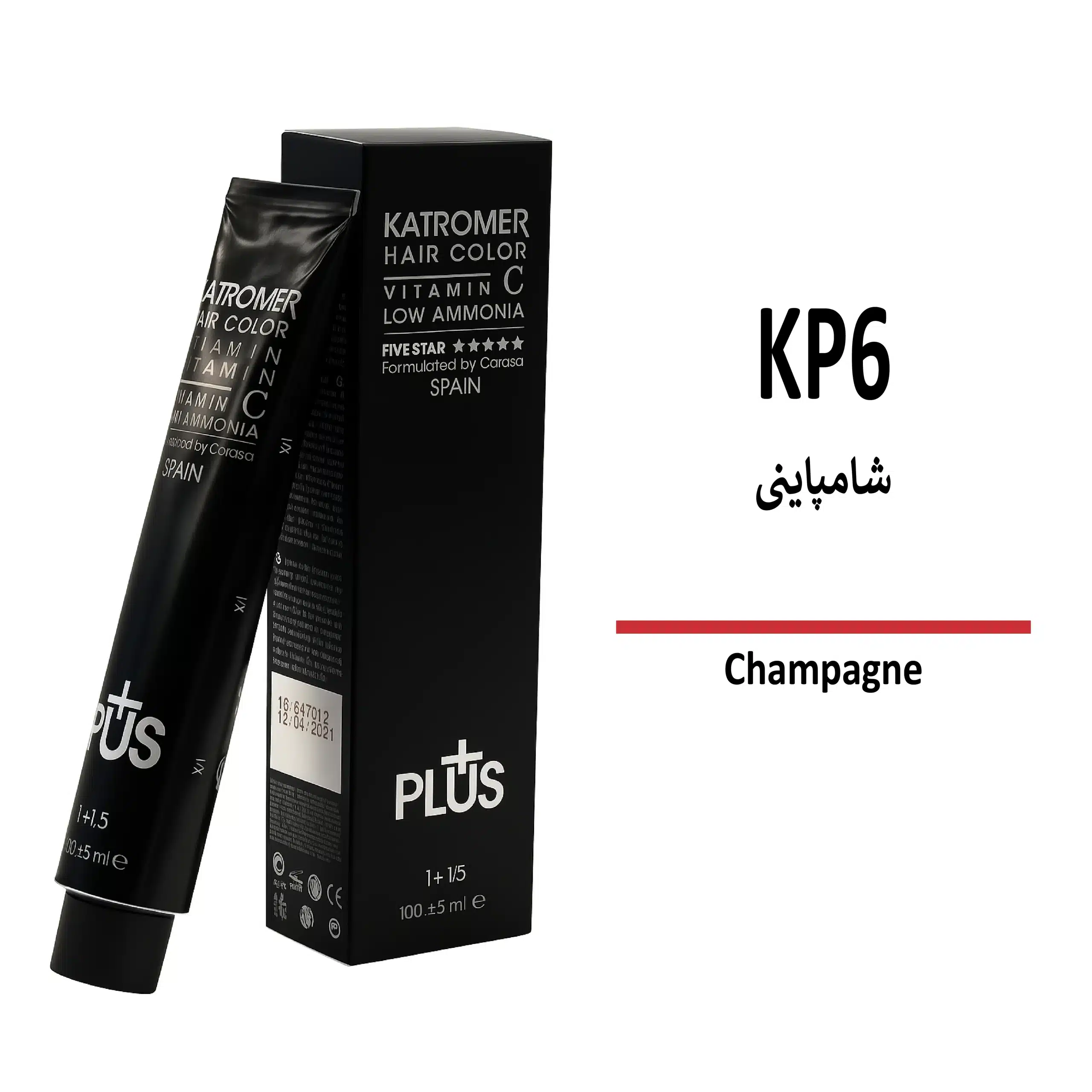 رنگ مو کاترومر شامپاینی KP6 رنگ مو کاترومر شامپاینی KP6