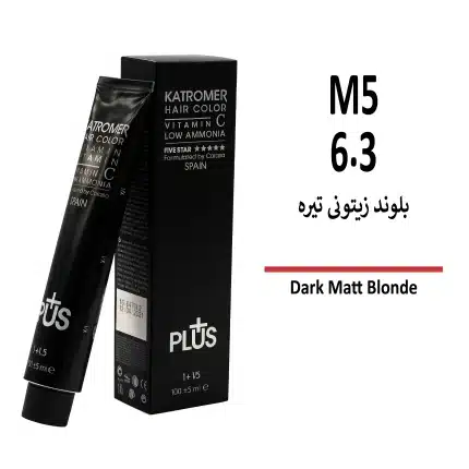 رنگ مو کاترومر بلوند زیتونی تیره M5 6/3