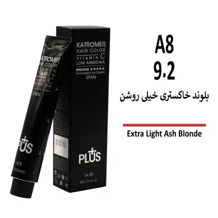 رنگ مو کاترومر بلوند خاکستری خیلی روشن A8 9/2