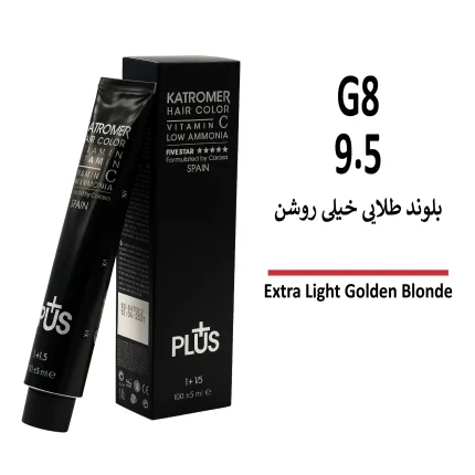 رنگ مو کاترومر بلوند طلایی خیلی روشن G8 9/5