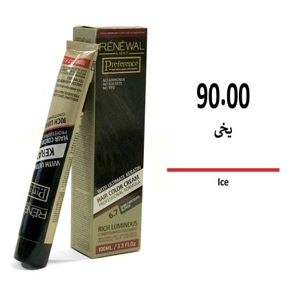 رنگ مو بدون آمونیاک رنوال یخی 90/00