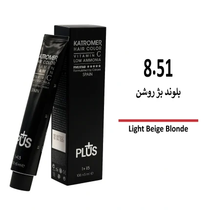 رنگ مو کاترومر بلوند بژ روشن 8/51