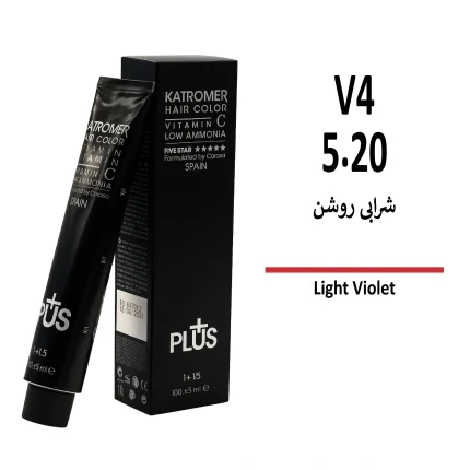 رنگ مو کاترومر شرابی روشن V4 5/20