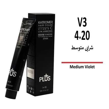 رنگ مو کاترومر شرابی متوسط V3 4/20