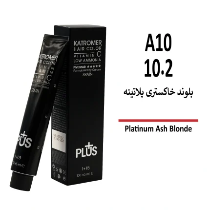 رنگ مو کاترومر بلوند خاکستری پلاتینه A10 10/2