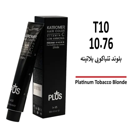 رنگ مو کاترومر بلوند تنباکویی پلاتینه T10 10/76