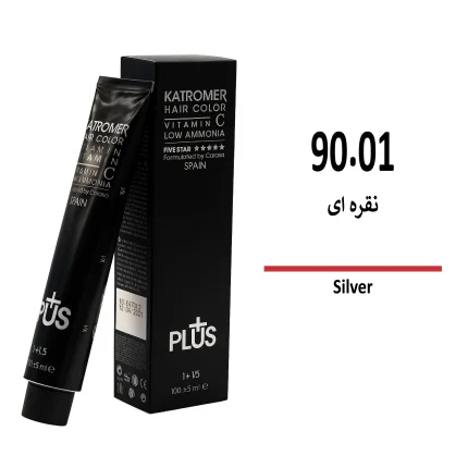 رنگ مو کاترومر نقره ای 90/01