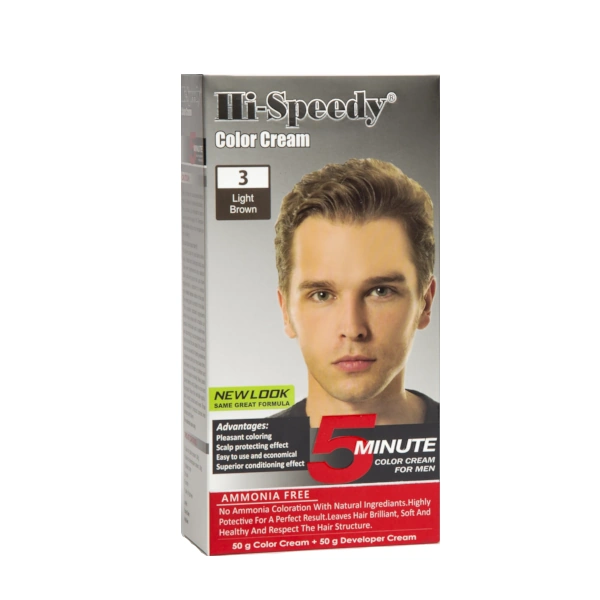 های اسپیدی 3 کیت رنگ مو آقایان های اسپیدی 03 LIGHT BROWN