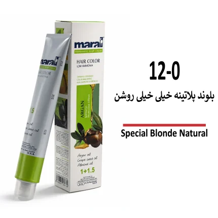 رنگ مو مارال بلوند پلاتینه خیلی خیلی روشن 12/0