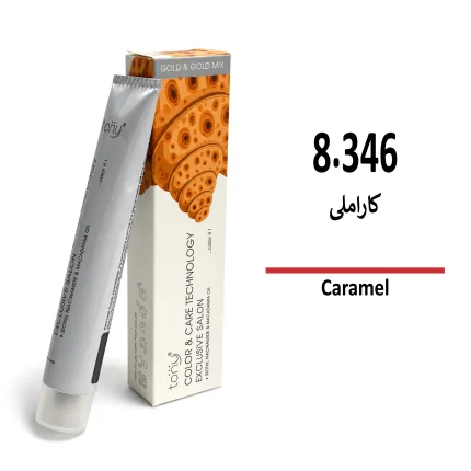 رنگ مو کاراملی تونی 8/346 حجم 100 میلی لیتر